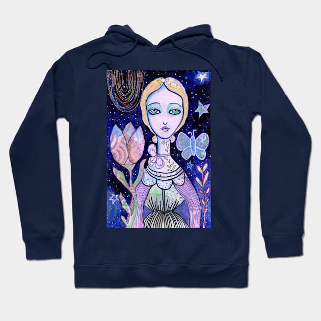 Midnight Garden Hoodie by gaea